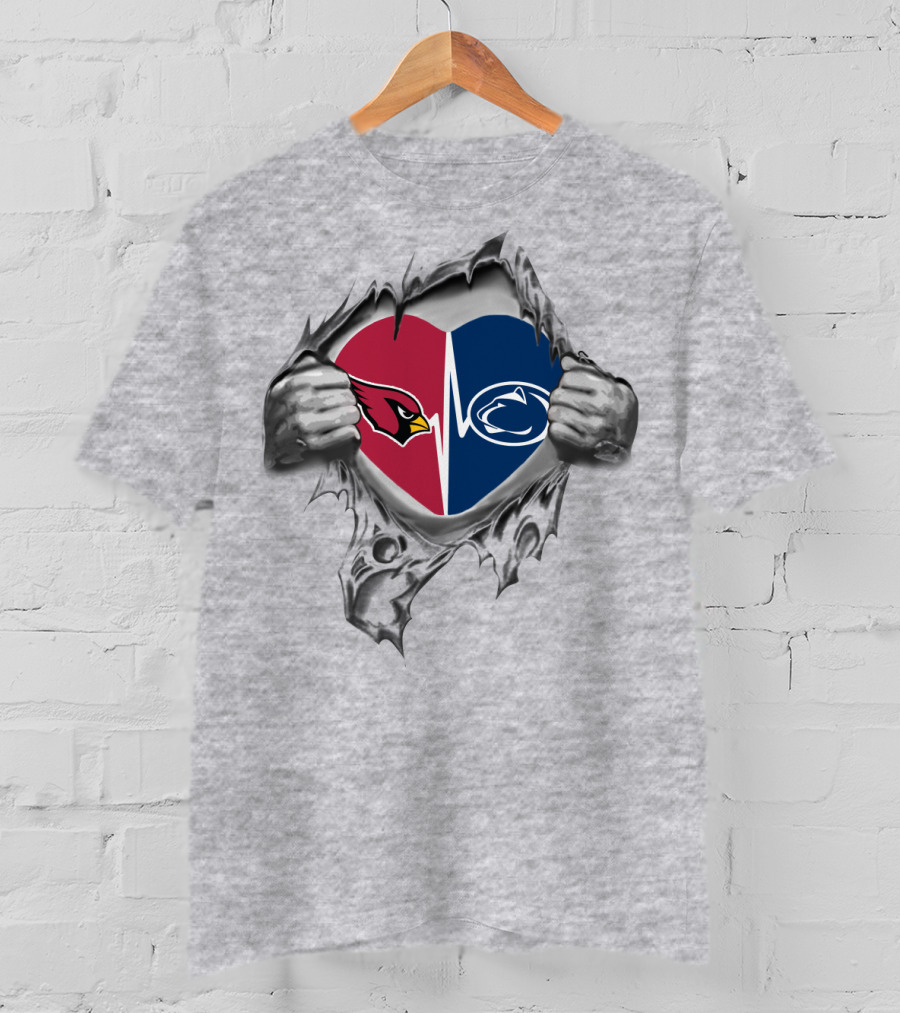 Cardinals Penn State Heartbeat Split T-Shirt