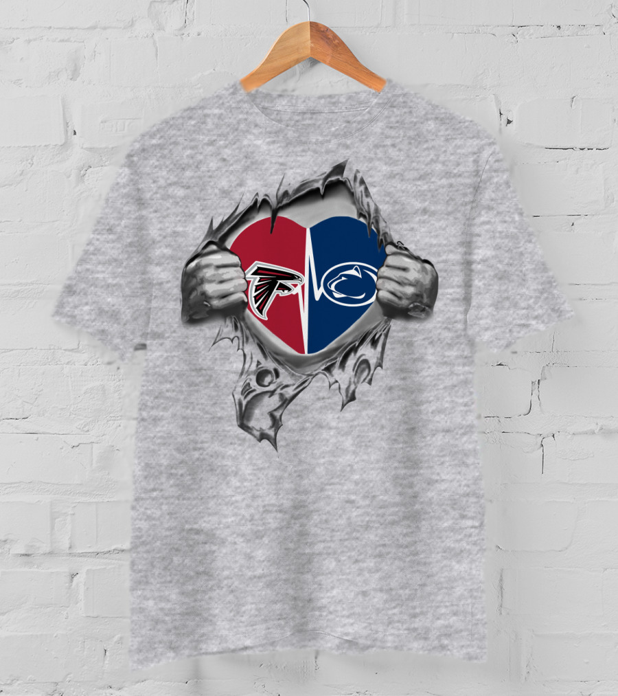 Falcons Penn State Heart Split T-Shirt
