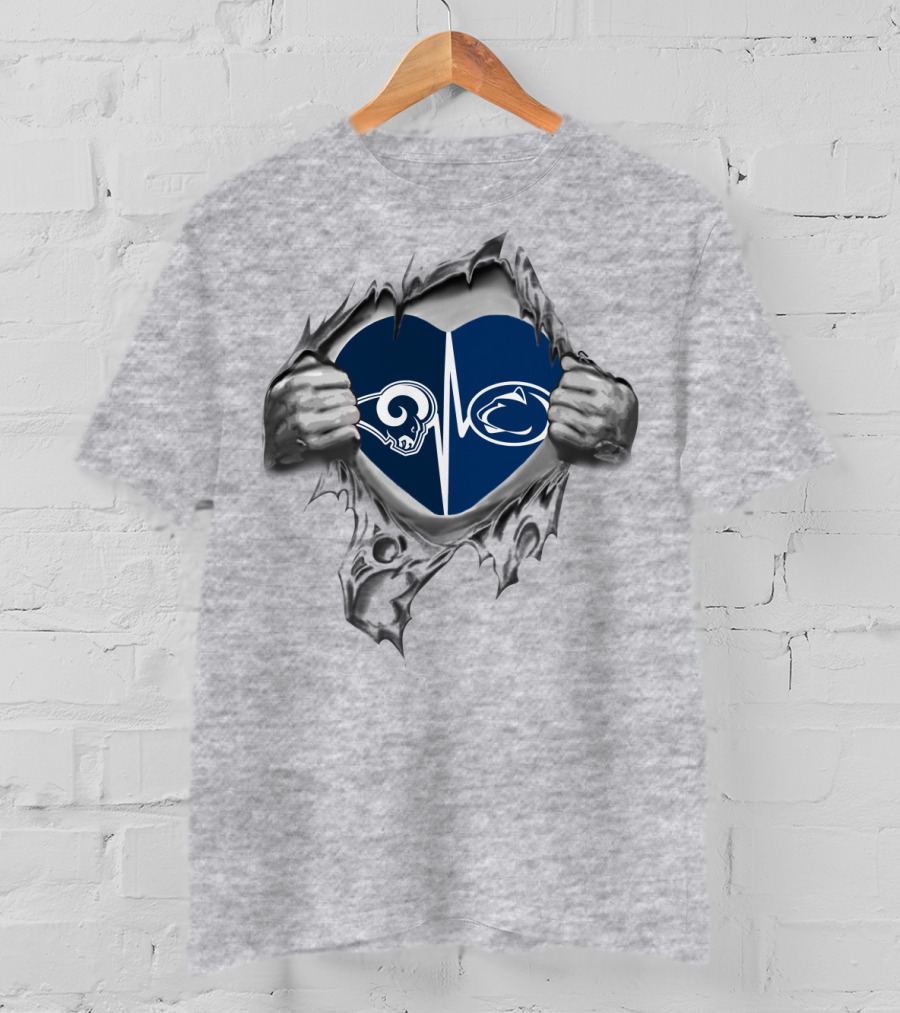 Rams Penn State Heartbeat T-Shirt