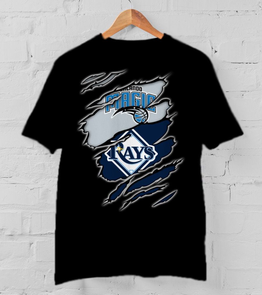 Orlando Magic Tampa Bay Rays Collaboration T-Shirt