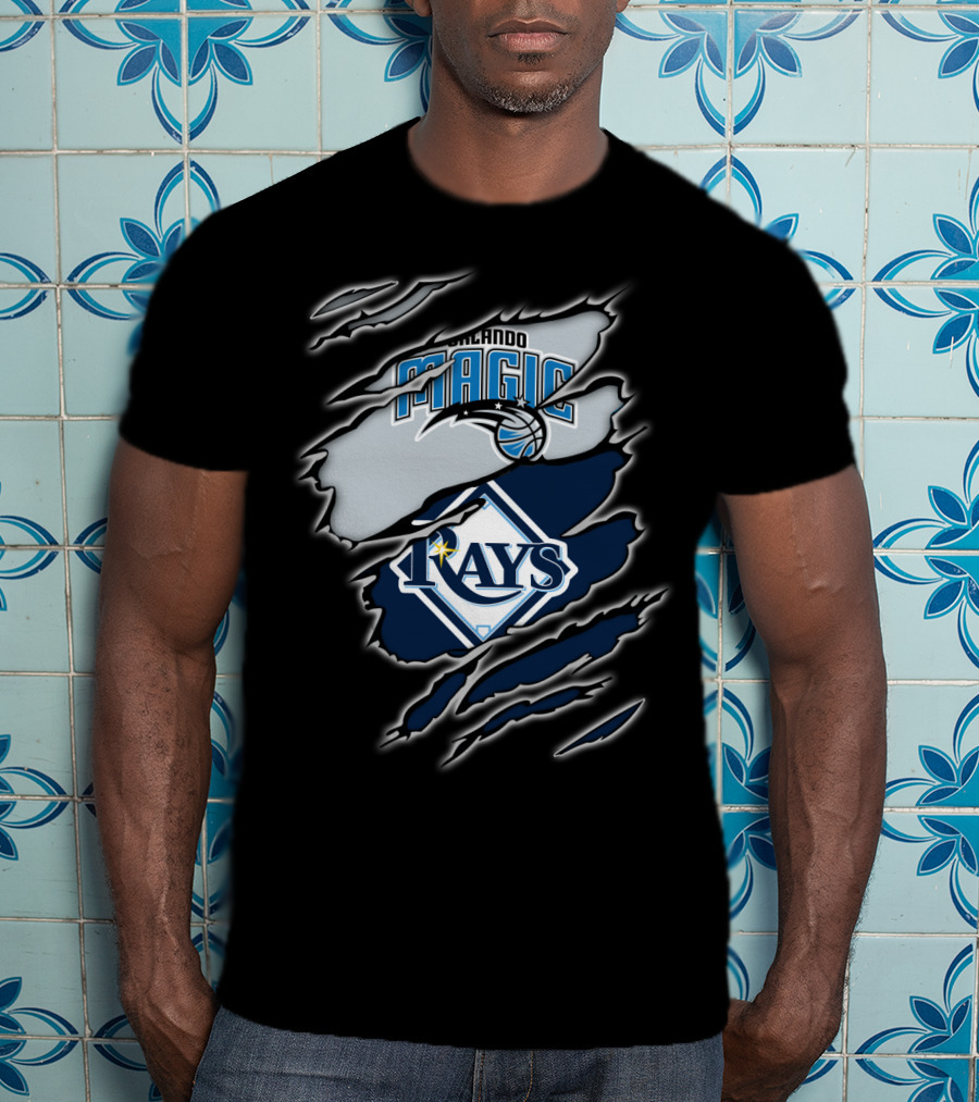 Orlando Magic Tampa Bay Rays Collaboration T-Shirt