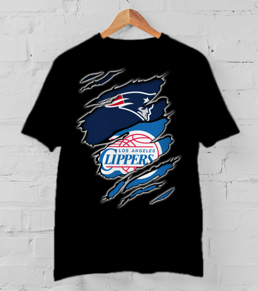 New England Patriots Los Angeles Clippers Crossover T-Shirt