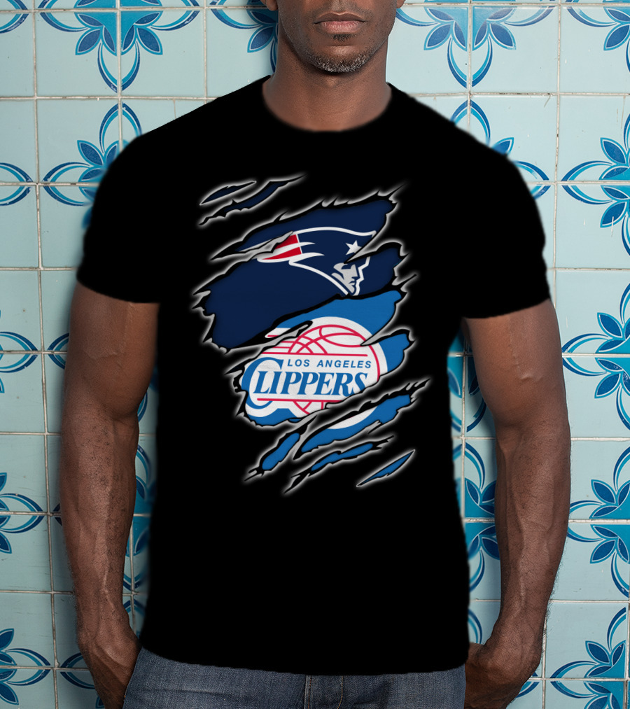 New England Patriots Los Angeles Clippers Crossover T-Shirt