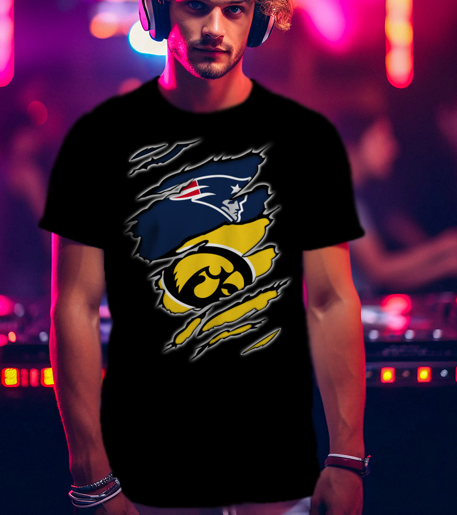 Patriots Hawkeyes Team Spirit Fusion T-Shirt