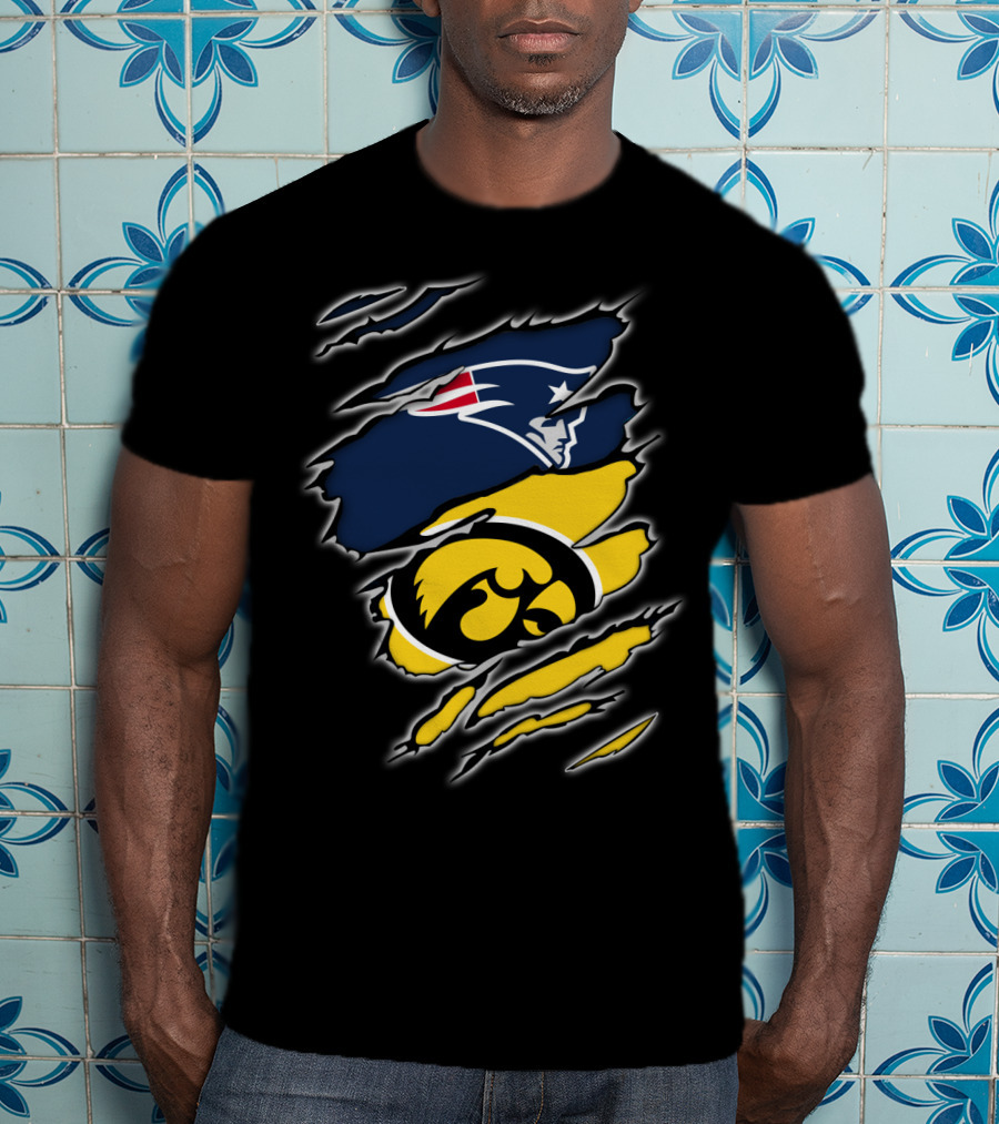 Patriots Hawkeyes Team Spirit Fusion T-Shirt