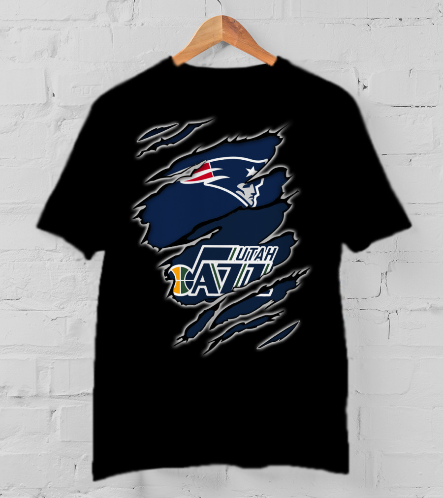 New England Patriots Utah Jazz Rip T-Shirt