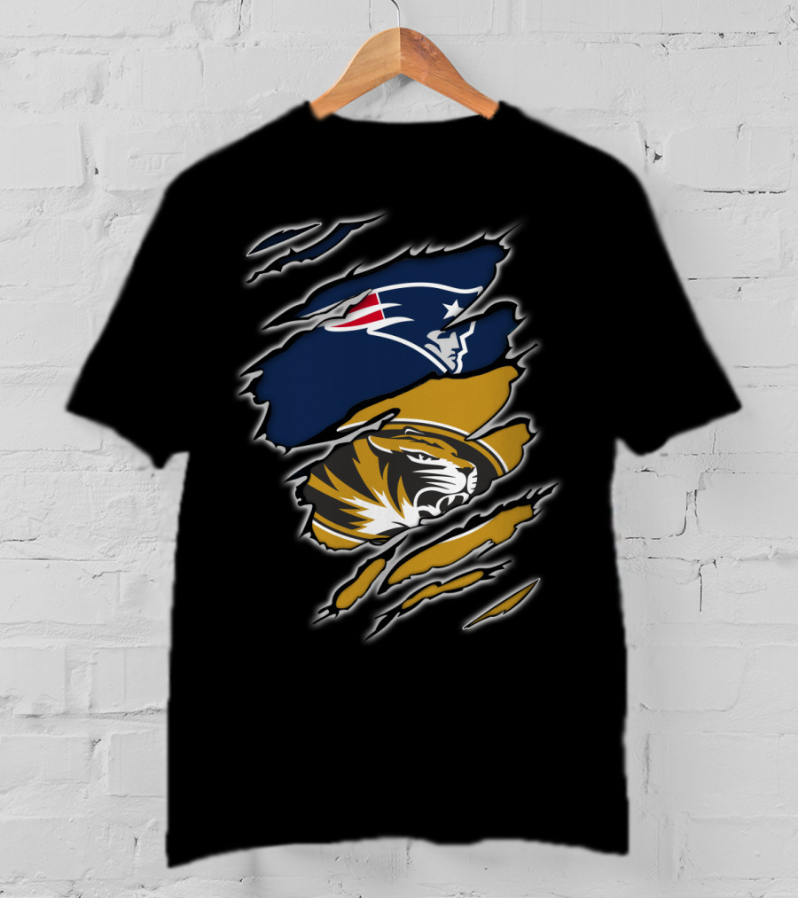 Patriots New England Tigers Missouri Fans United T-Shirt