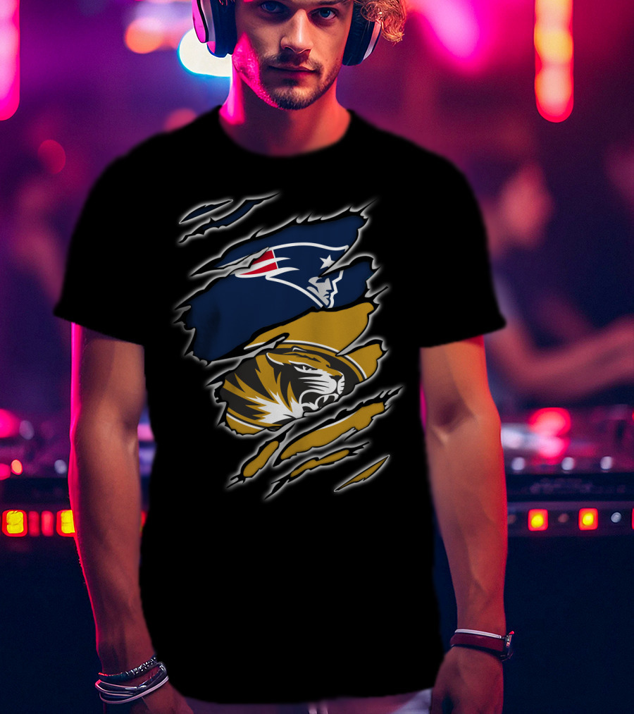 Patriots New England Tigers Missouri Fans United T-Shirt