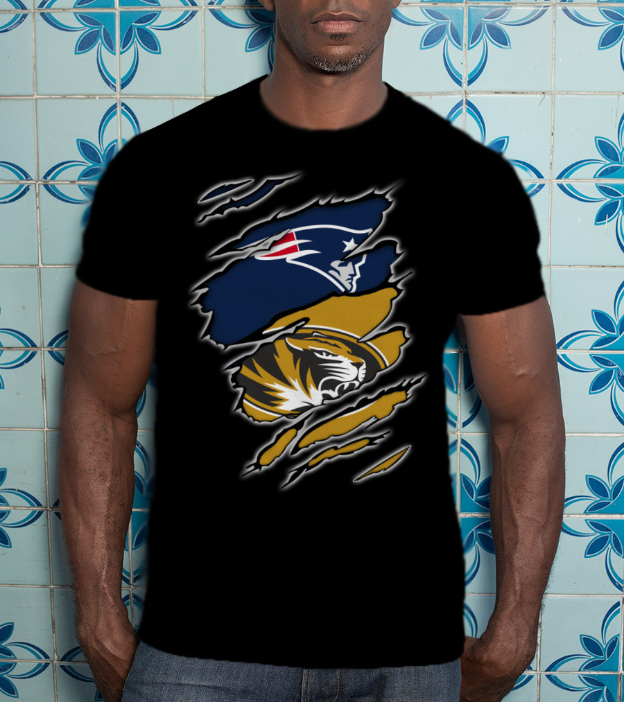 Patriots New England Tigers Missouri Fans United T-Shirt