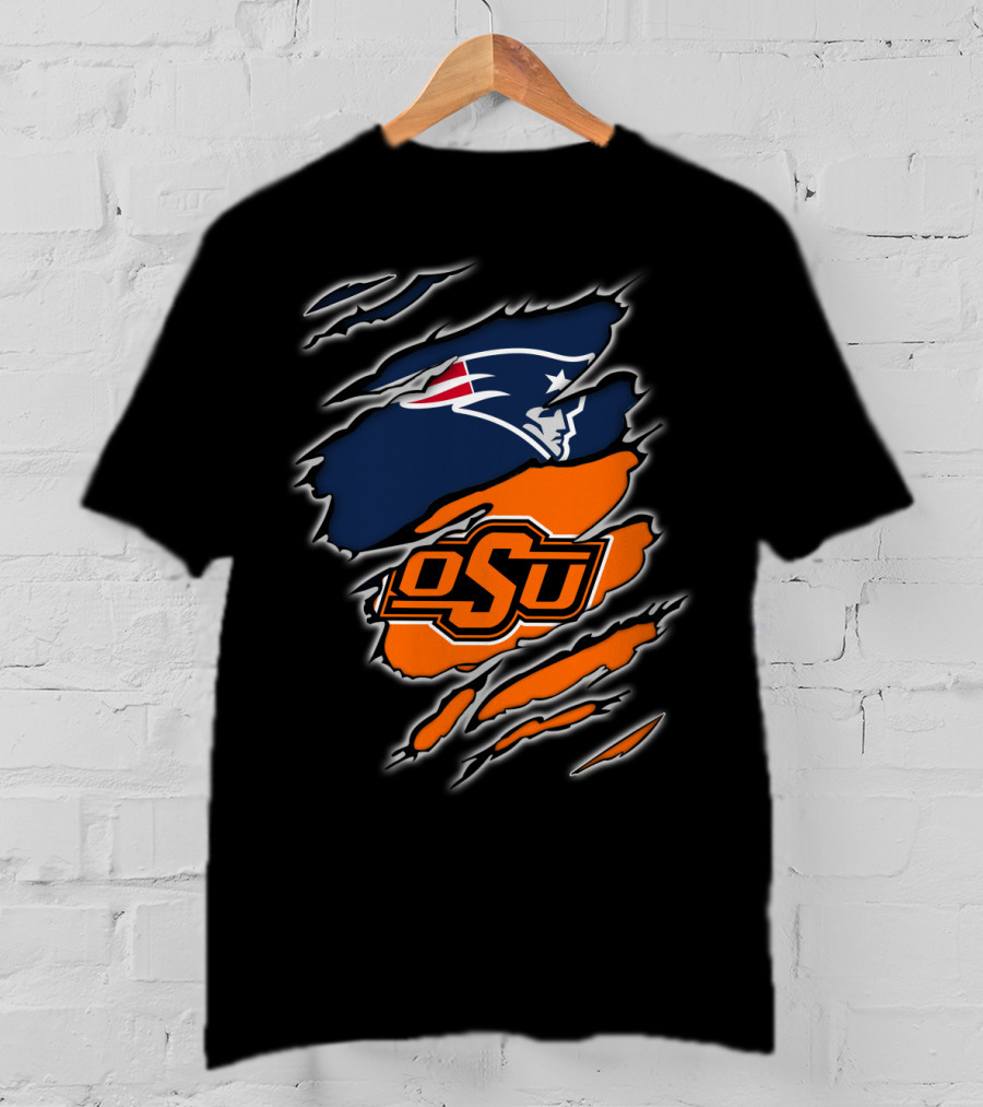 OSU Cowboys Patriots Logo Mashup T-Shirt