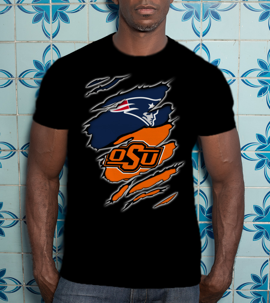 OSU Cowboys Patriots Logo Mashup T-Shirt