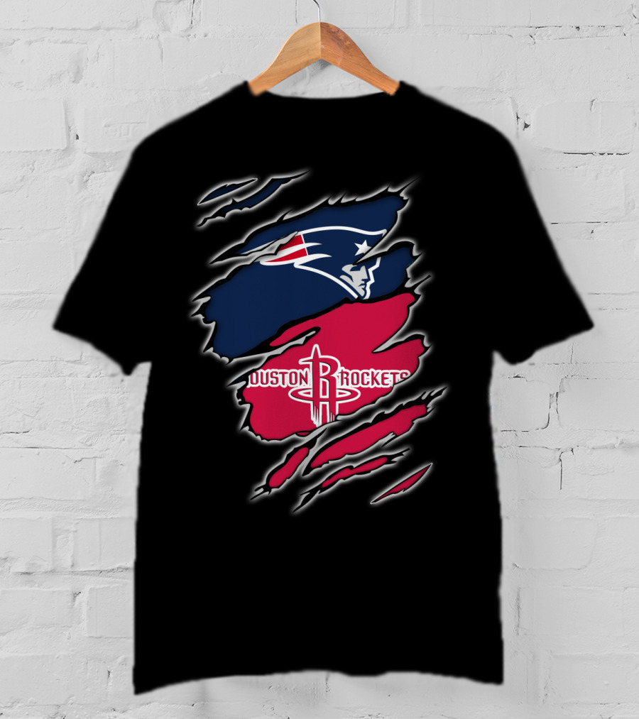 New England Patriots Houston Rockets Combo T-Shirt