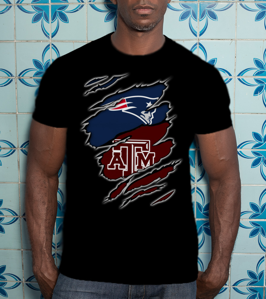 Patriots Texas A&M Aggies Logo Fusion T-Shirt