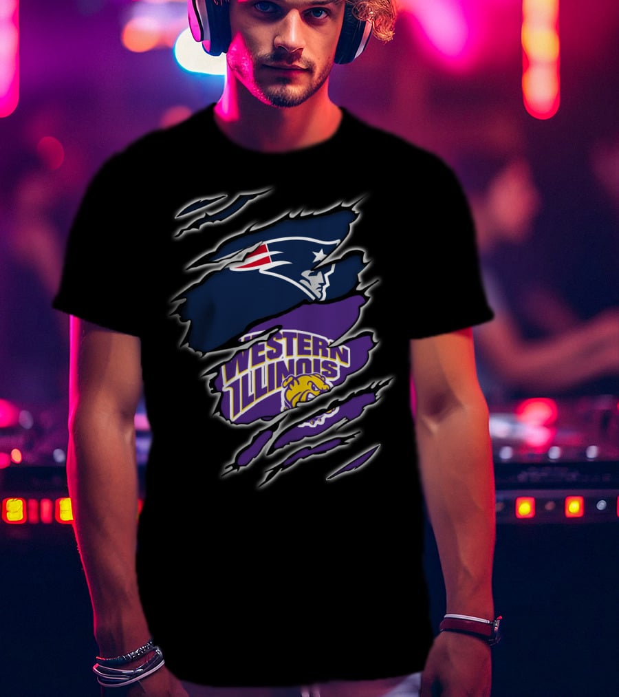 Patriots Western Illinois Leathernecks Logo Crossover T-Shirt