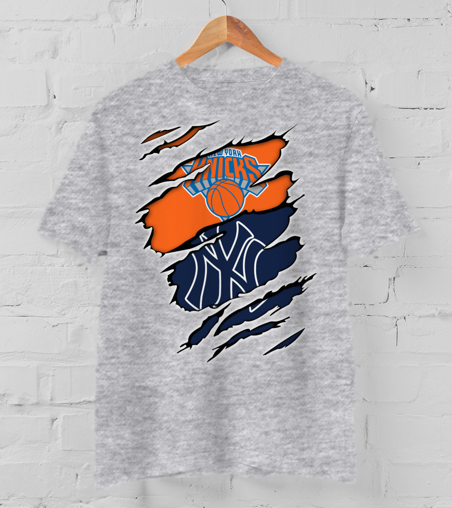 New York Knicks Yankees Split T-Shirt