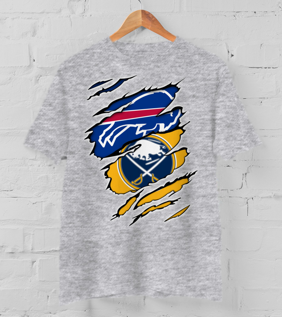 Buffalo Bills Sabres Logo Combo T-Shirt