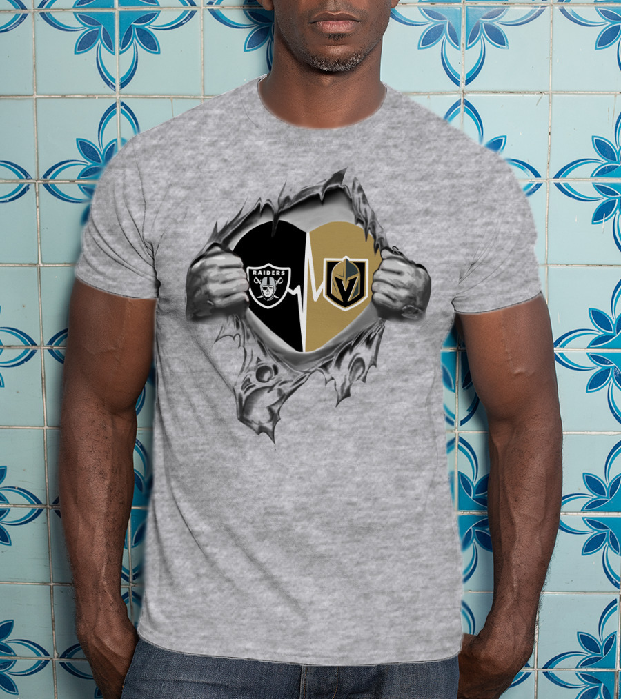 Golden Knights Raiders Heartbeat Fans Passion T-Shirt