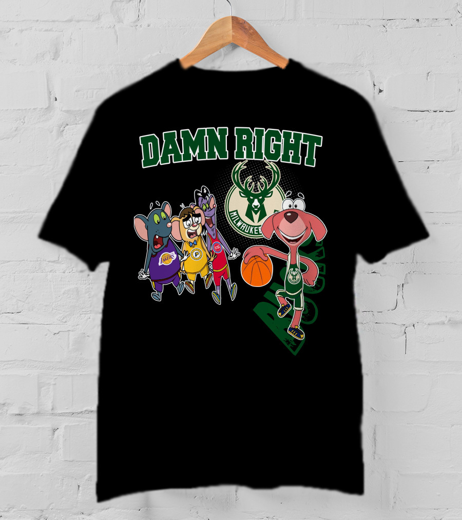 Damn Right Milwaukee Bucks Fan T-Shirt