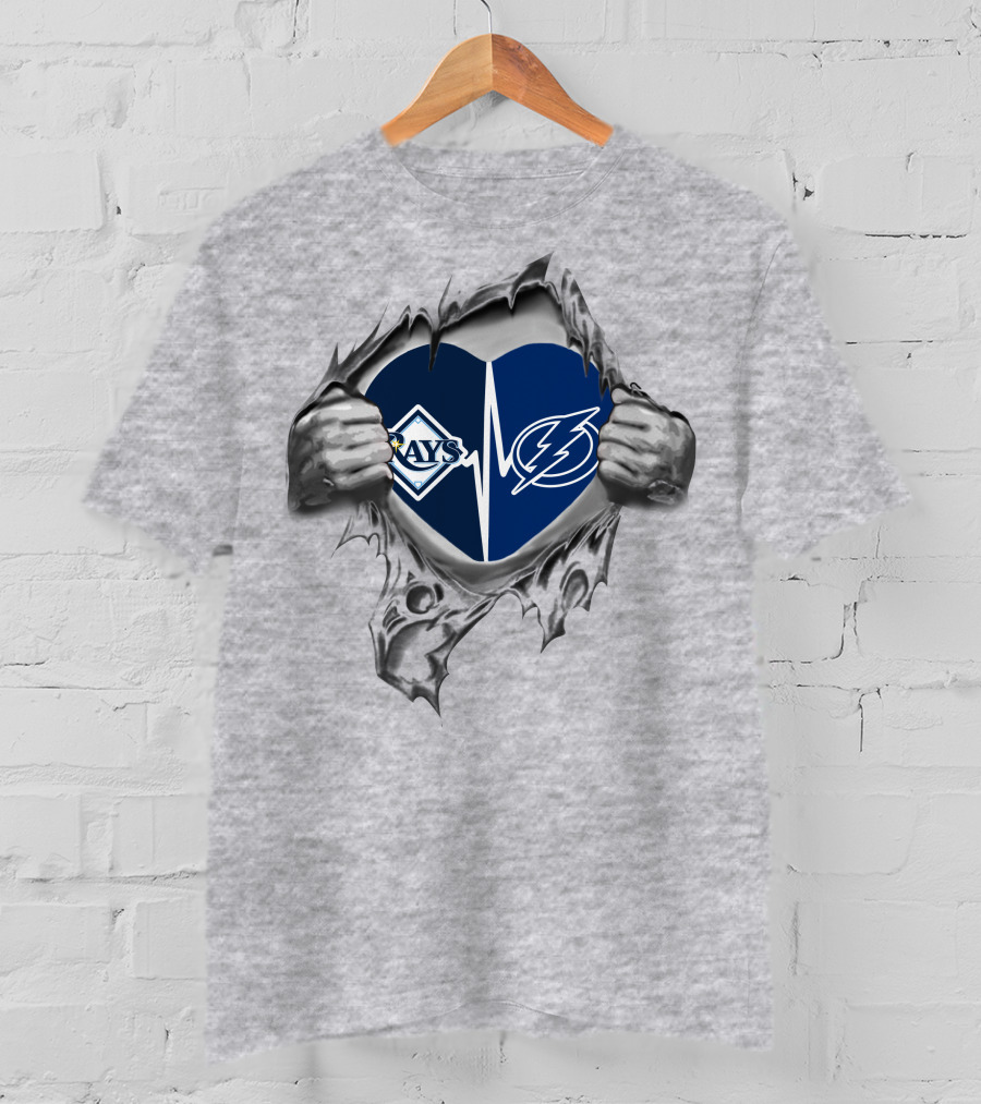 Rays Lightning Heartbeat Passion T-Shirt