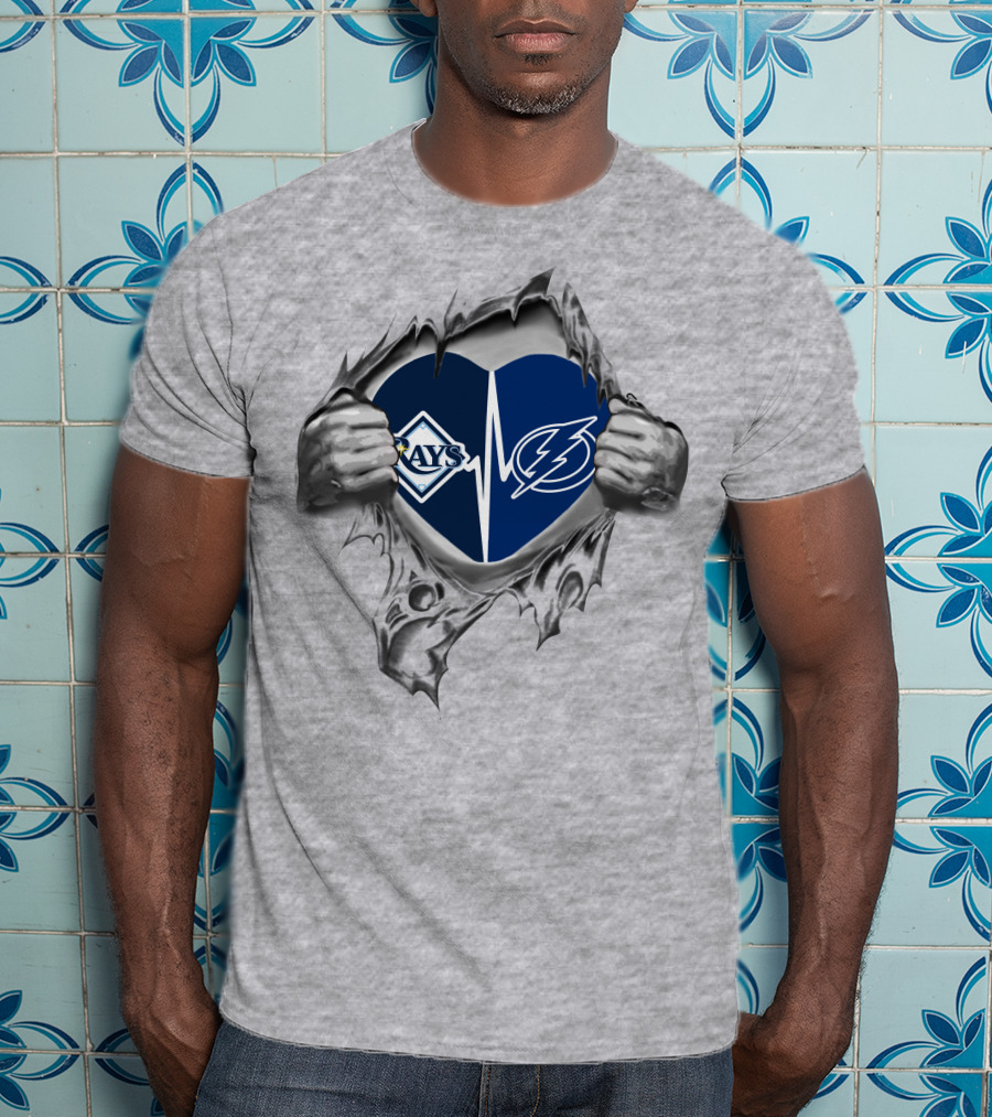 Rays Lightning Heartbeat Passion T-Shirt