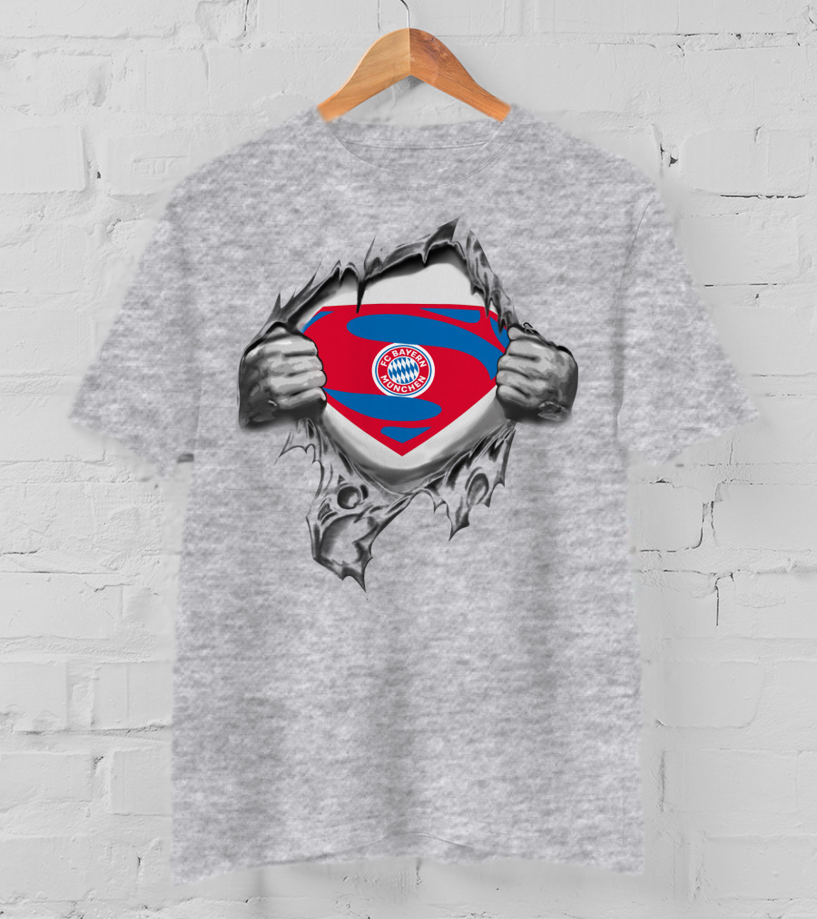 FC Bayern Munich Superman Logo Concept T-Shirt
