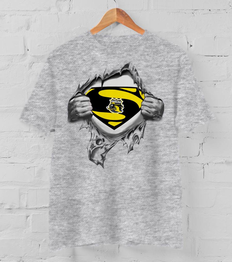 Krefeld Pinguine Superhero Shield Emblem T-Shirt