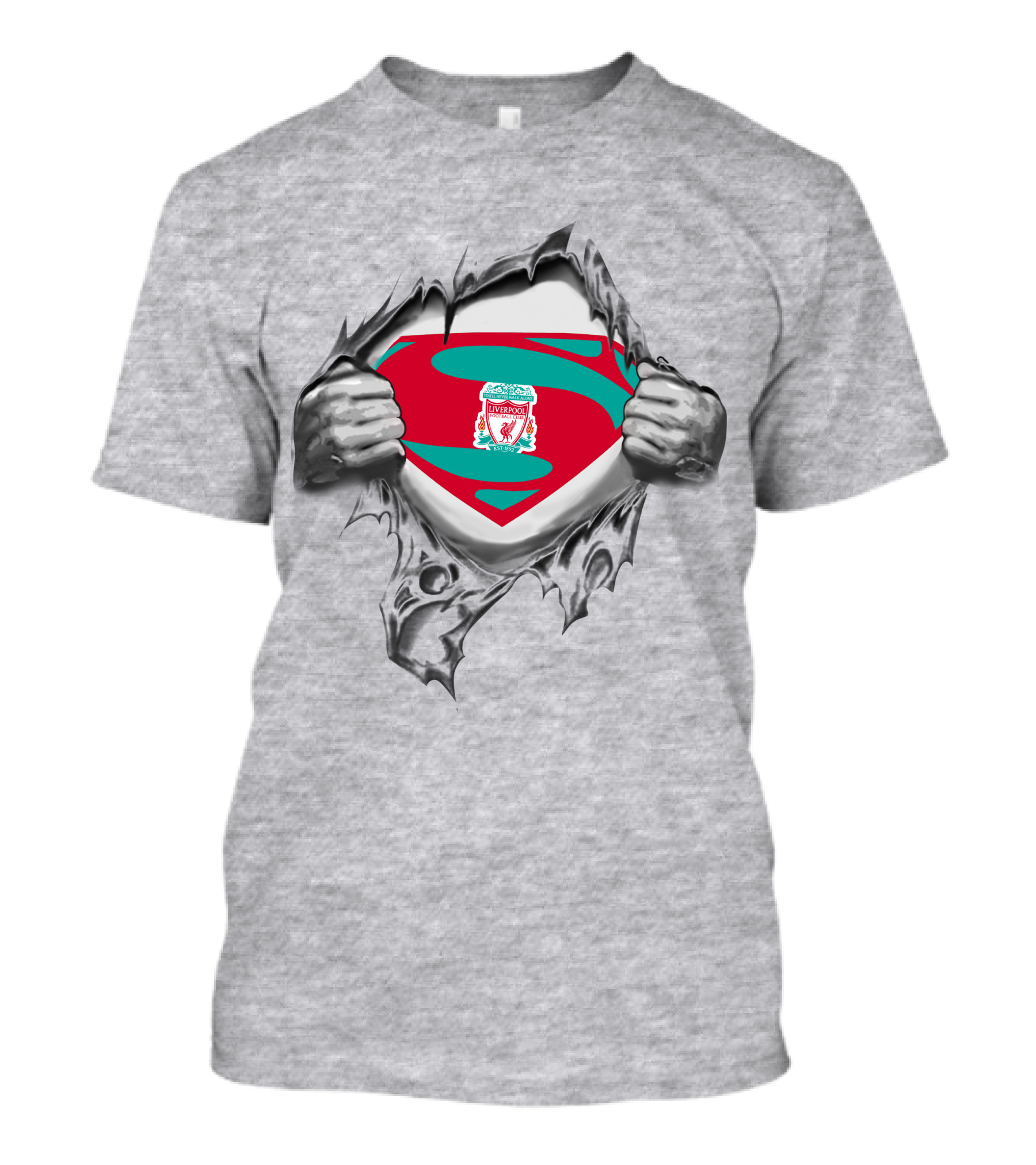 Liverpool Super Logo Tear Reveal T-Shirt