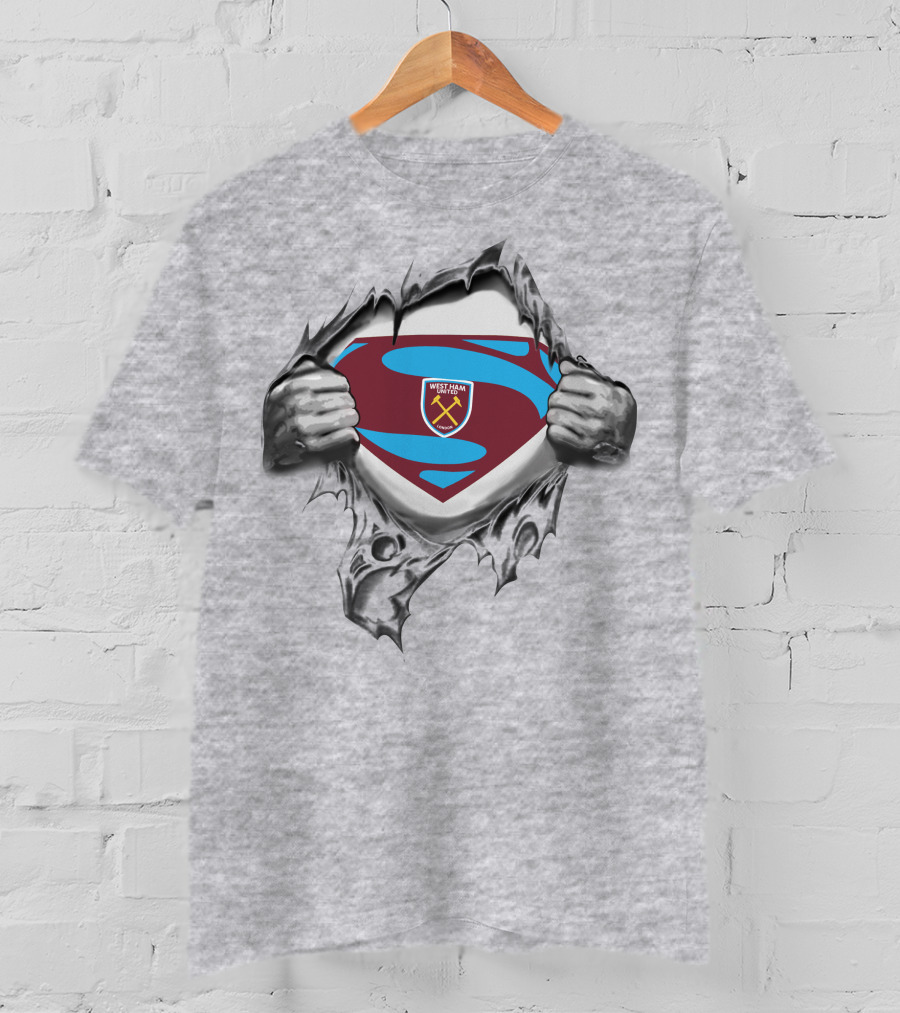 West Ham United Superman Logo Burst T-Shirt