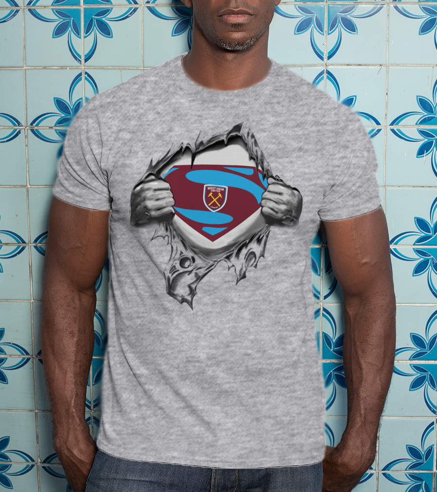 West Ham United Superman Logo Burst T-Shirt