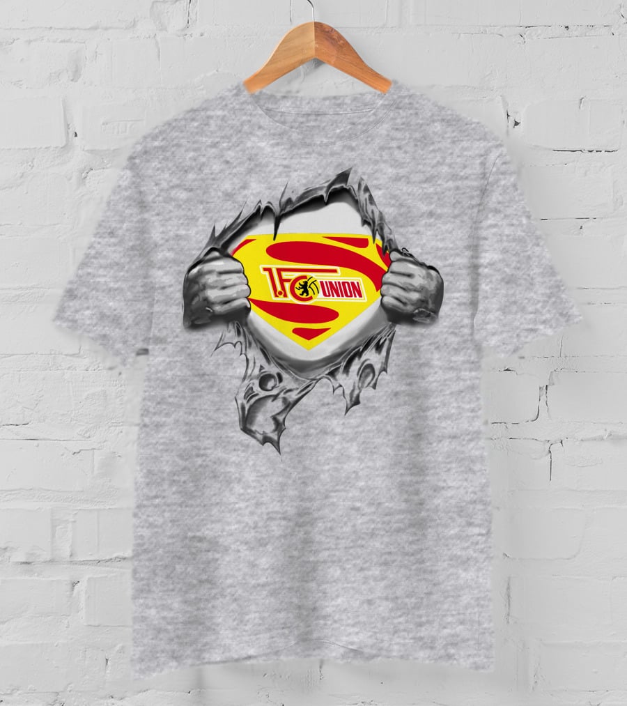 DFL FC Union Berlin Superman Logo Rip T-Shirt
