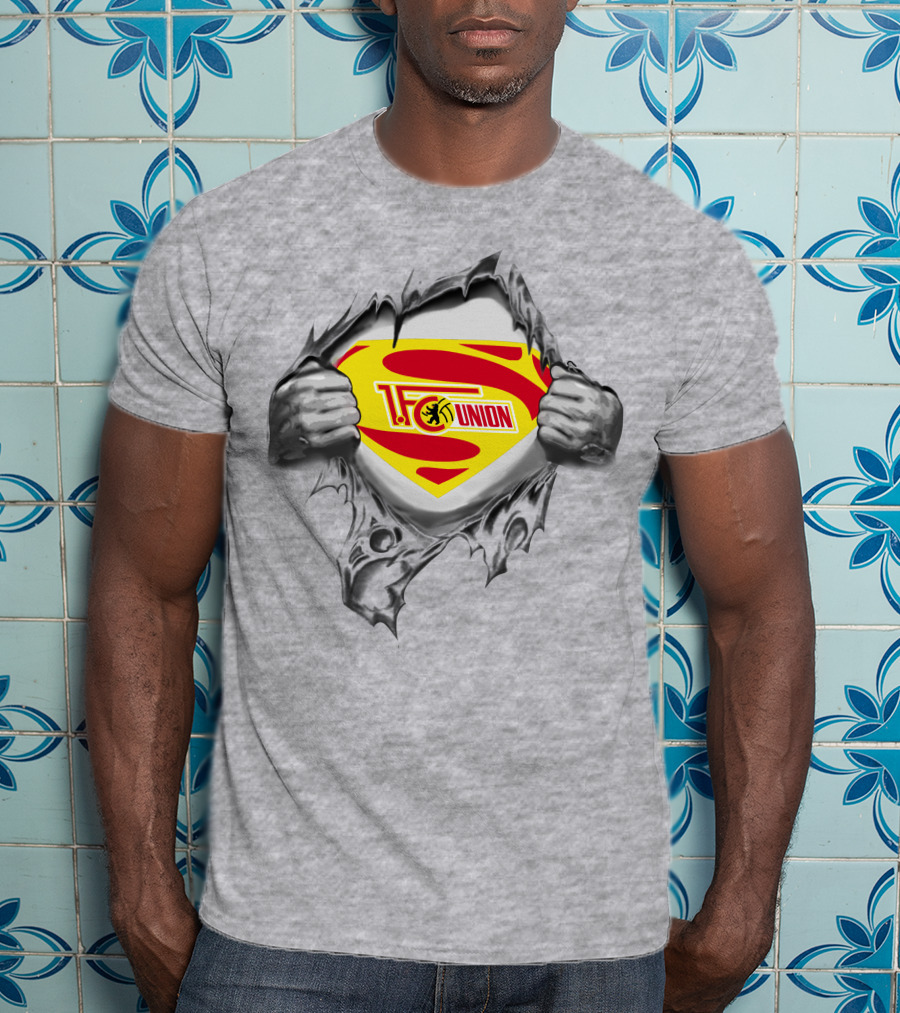 DFL FC Union Berlin Superman Logo Rip T-Shirt