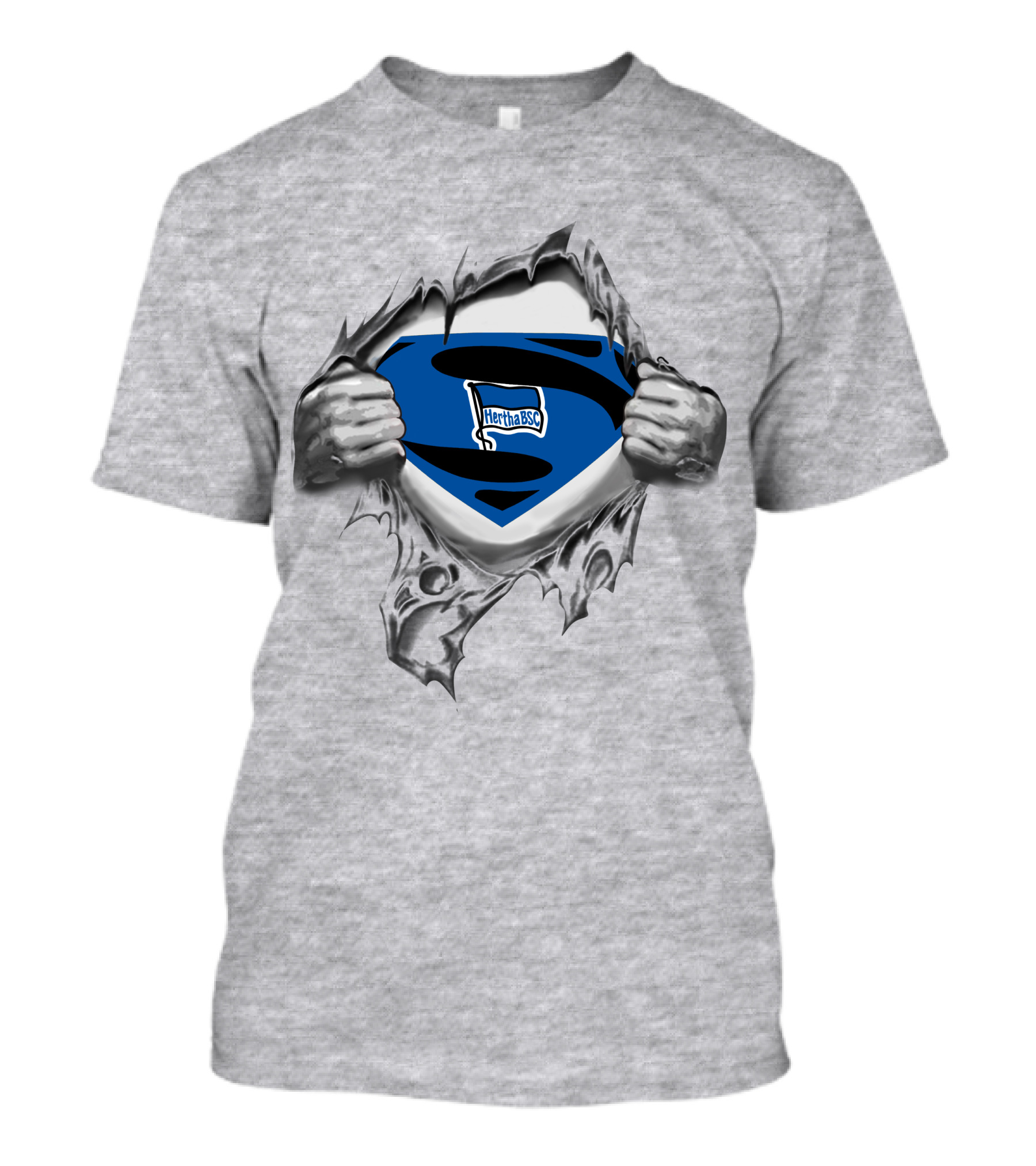 DFL Hertha BSC Berlin Superman Logo Rip T-Shirt