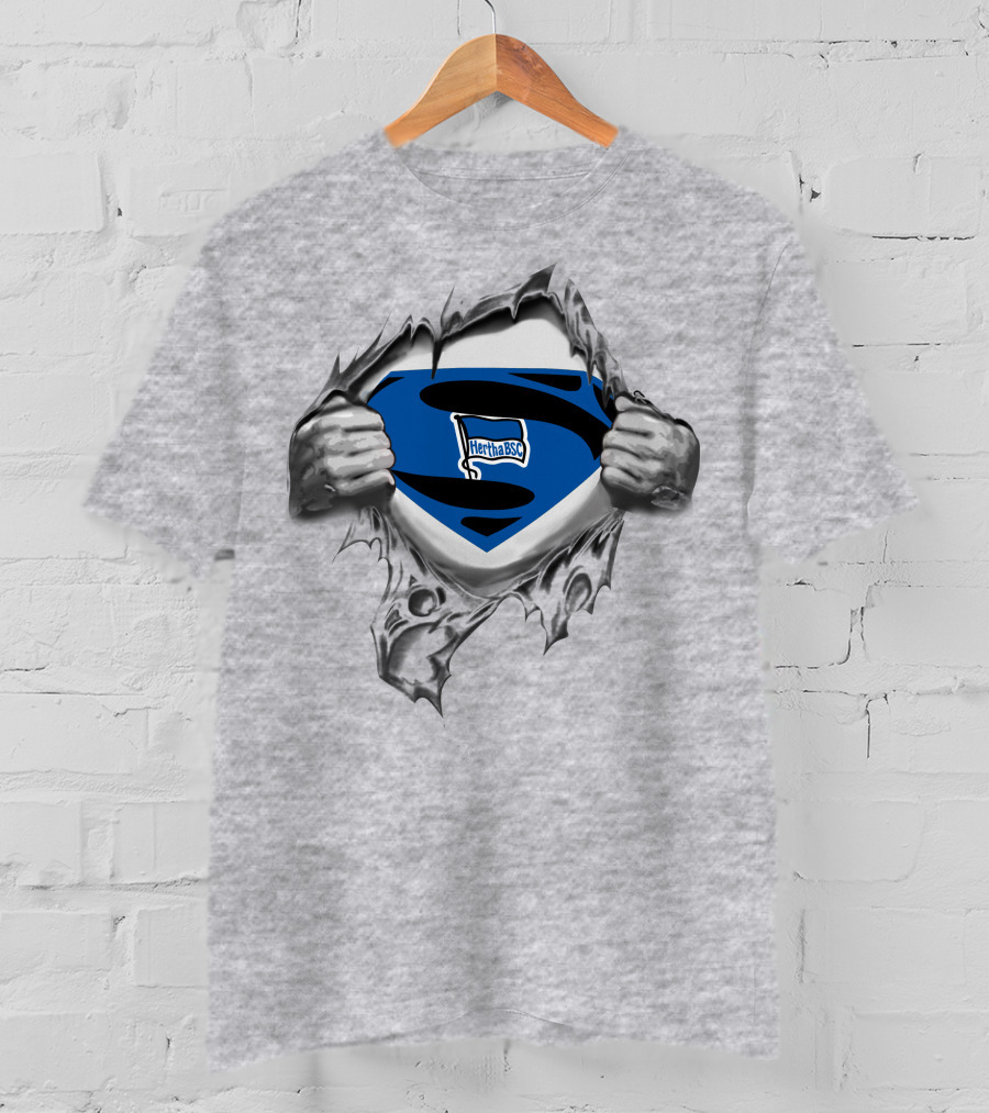 DFL Hertha BSC Berlin Superman Logo Rip T-Shirt