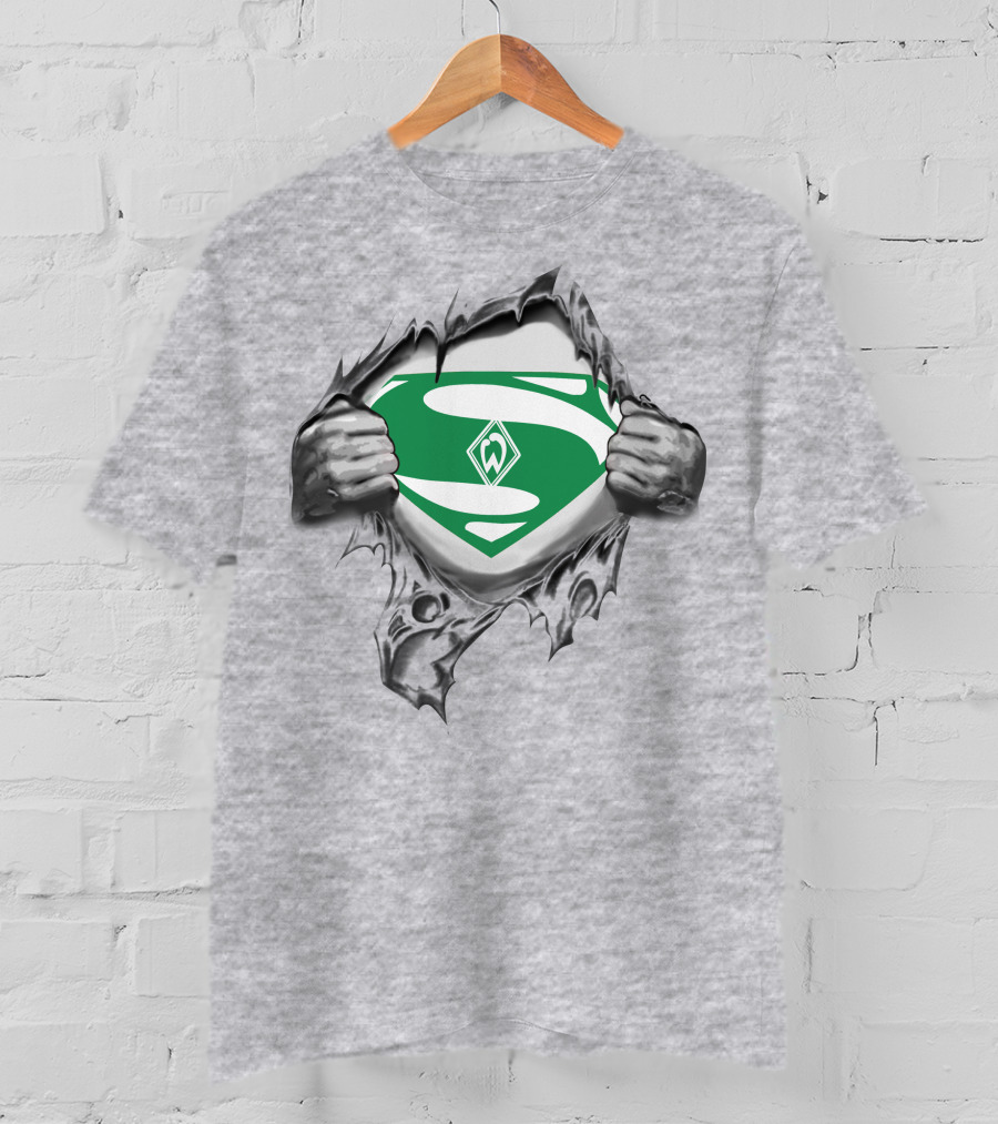 DFL SV Werder Bremen Superman Logo Rip T-Shirt