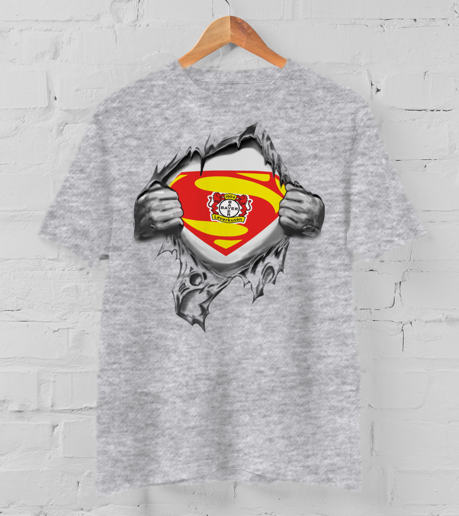 Superman Bayer 04 Leverkusen DFL Logo Tear T-Shirt