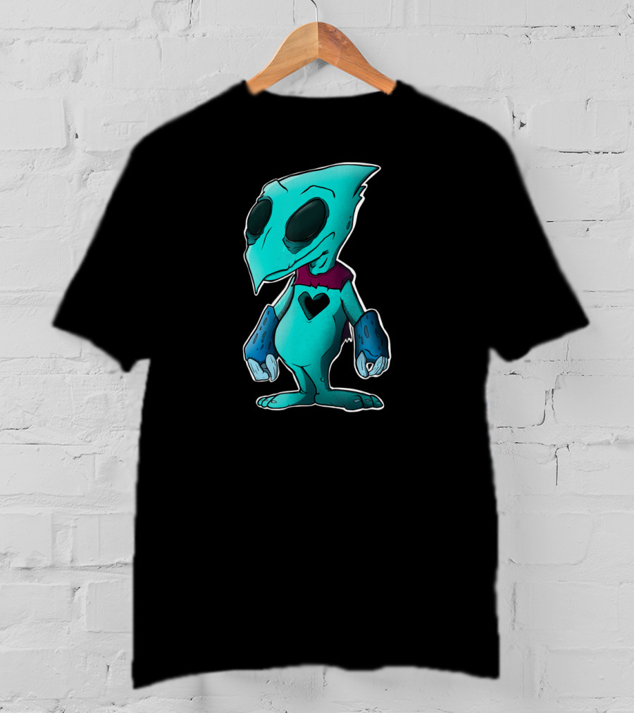 Heartless Kingdom Hearts Blue Creature With Heart T-Shirt