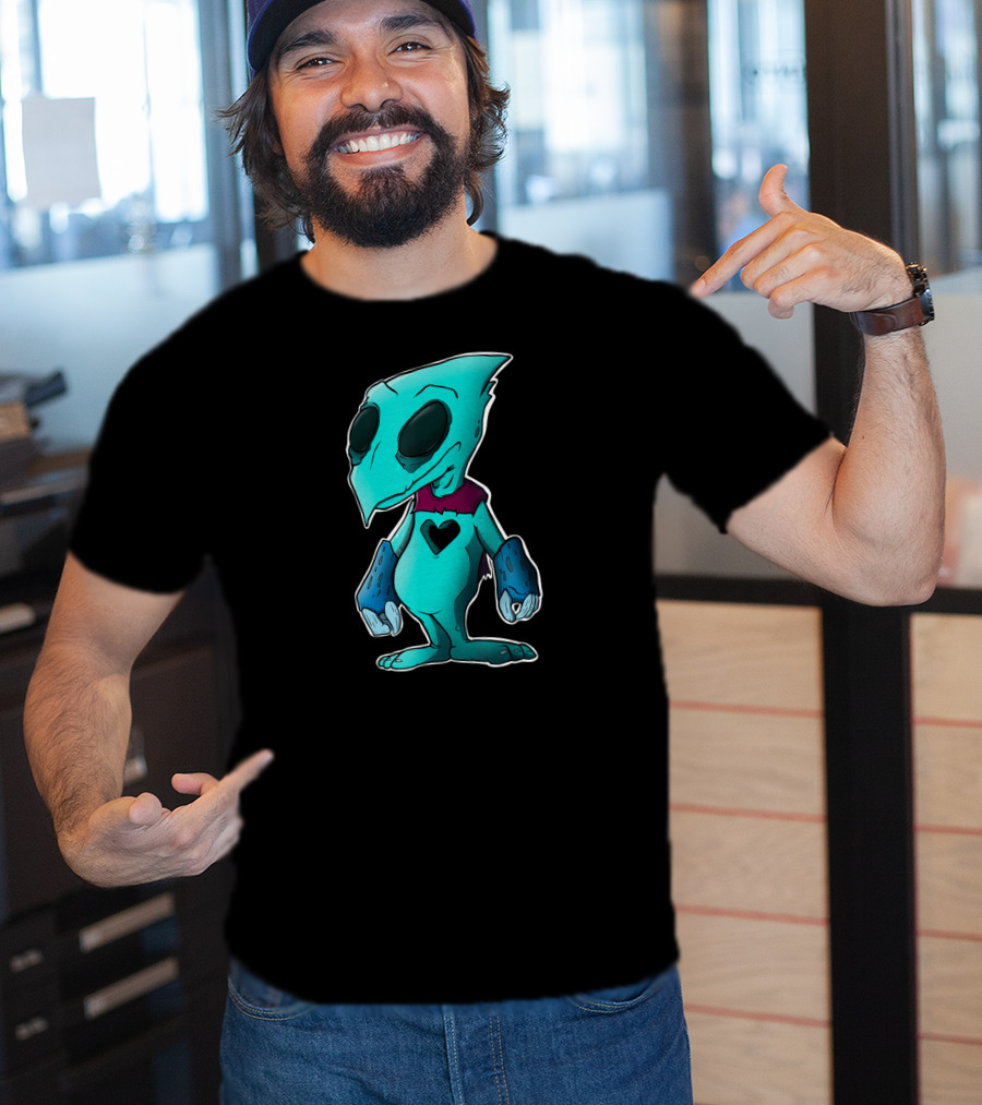 Heartless Kingdom Hearts Blue Creature With Heart T-Shirt
