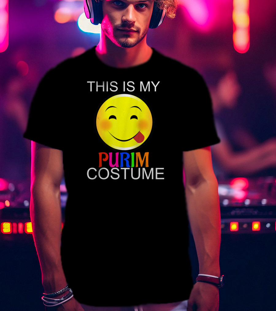THIS IS MY PURIM COSTUME Smiley Face T-Shirt