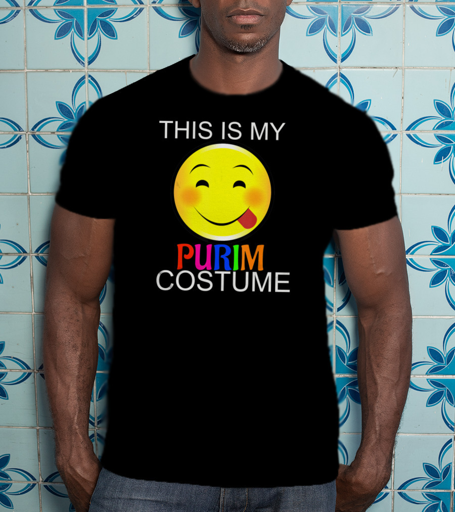 THIS IS MY PURIM COSTUME Smiley Face T-Shirt