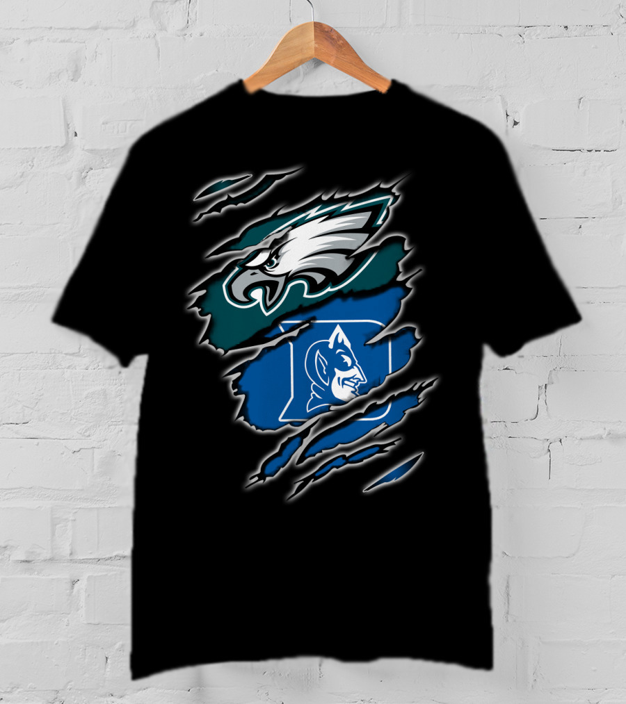 Philadelphia Eagles Duke Blue Devils Fan T-Shirt