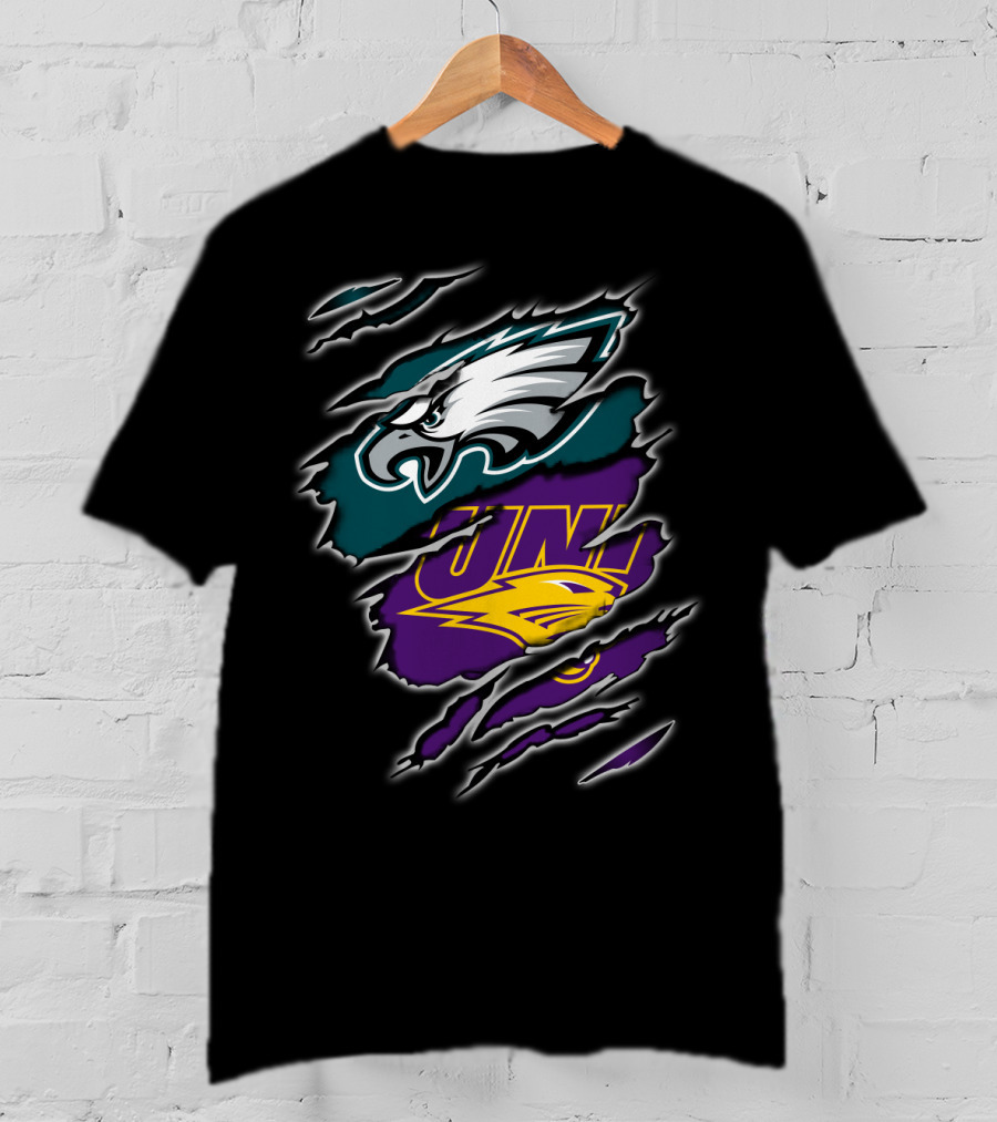 Eagles University UNI Panther Torn Rip T-Shirt