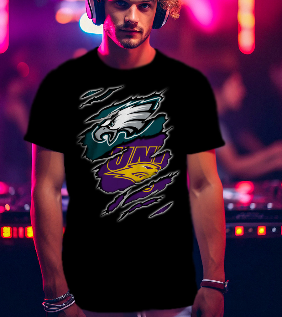 Eagles University UNI Panther Torn Rip T-Shirt