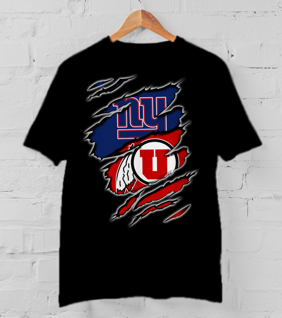 Giants Utes Dual Logo Scratch T-Shirt