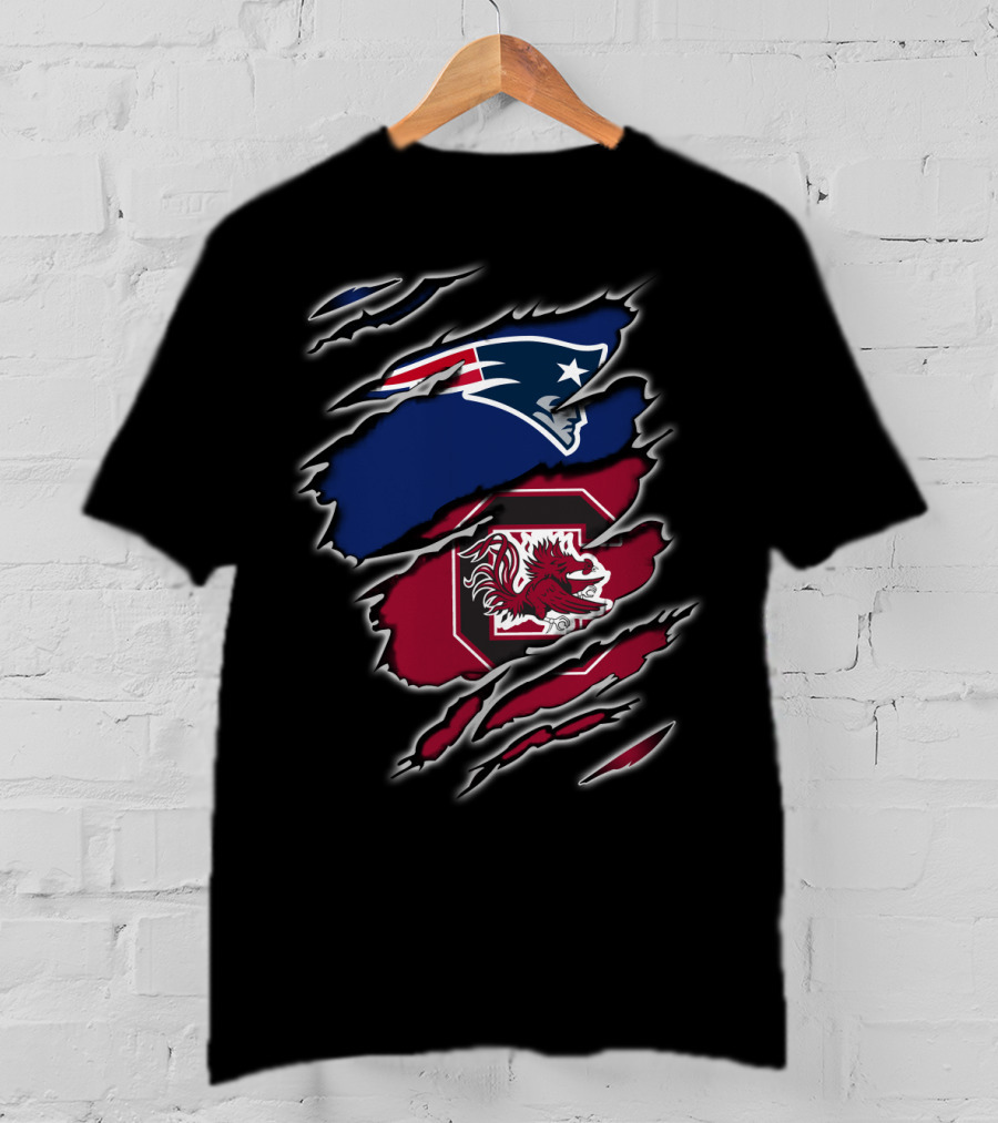 Patriots Gamecocks Logo Mashup T-Shirt