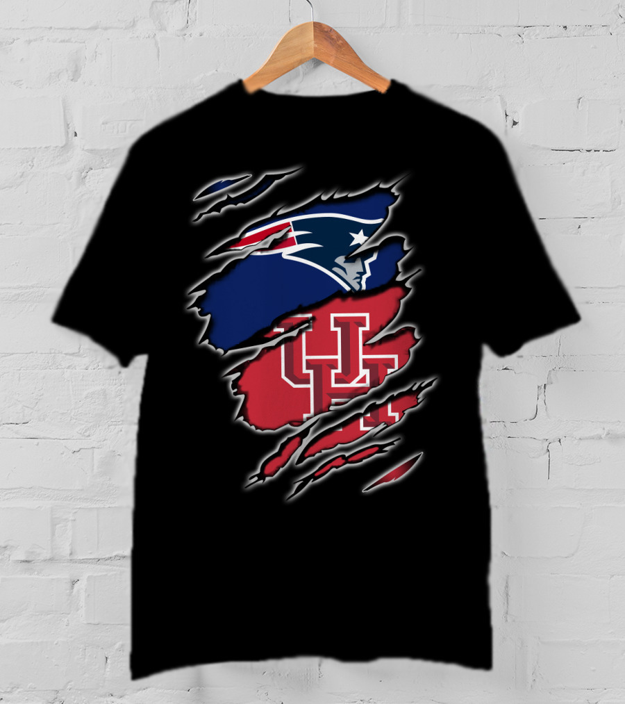 Patriots Uh Collaboration Claw Marks T-Shirt