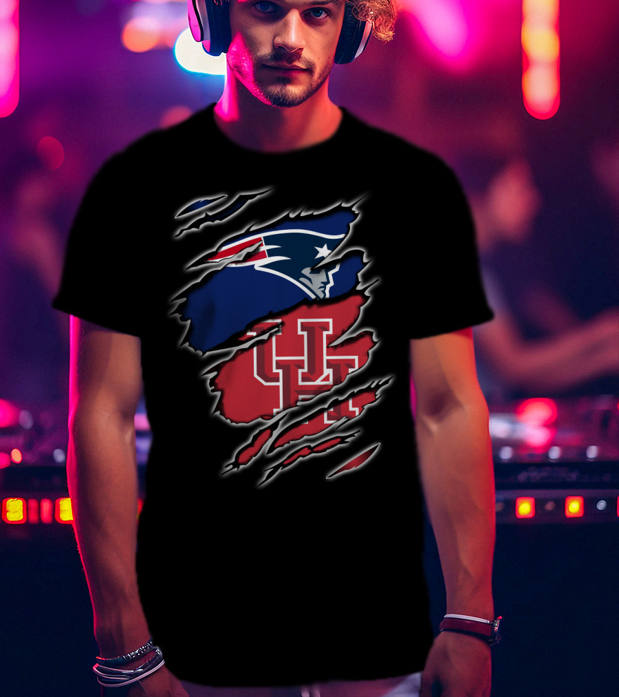 Patriots Uh Collaboration Claw Marks T-Shirt