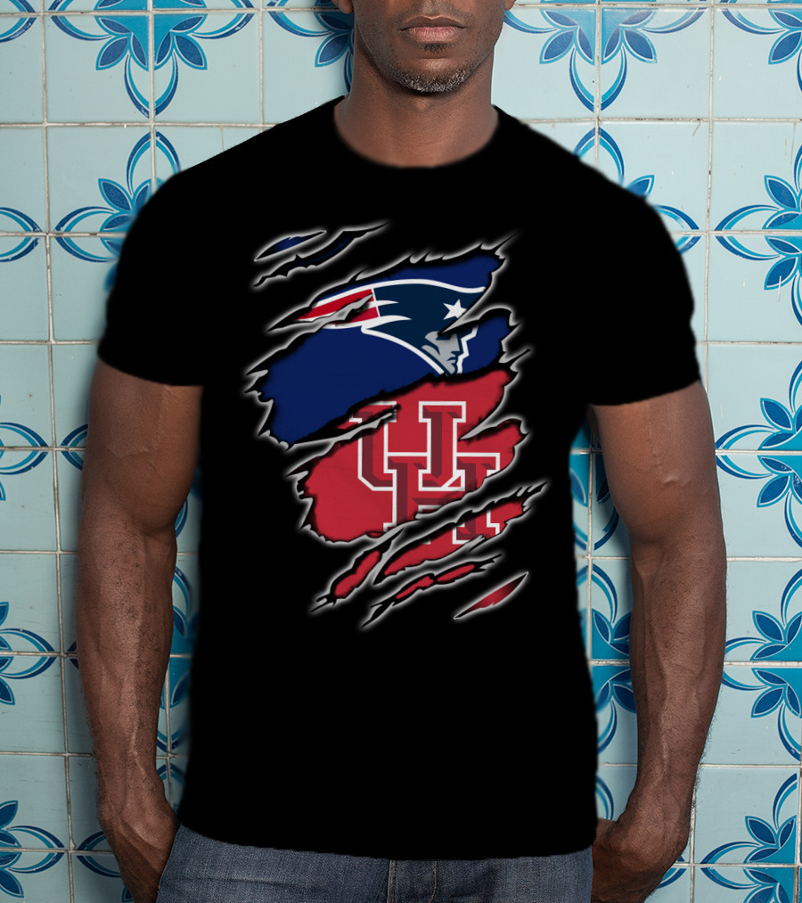 Patriots Uh Collaboration Claw Marks T-Shirt