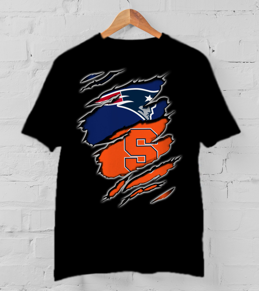Patriots Syracuse Football Fan Logo Crossover T-Shirt