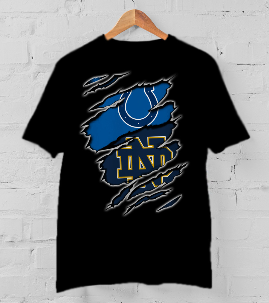 Colts Notre Dame Logo Mashup T-Shirt