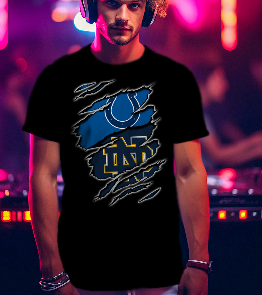 Colts Notre Dame Logo Mashup T-Shirt